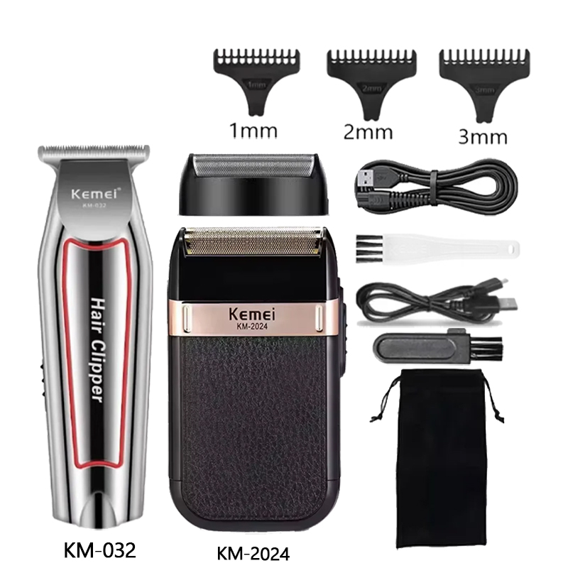 Electric Shaver Rotary - Kemei Hair Clipper Kit KM-2296 KM-032