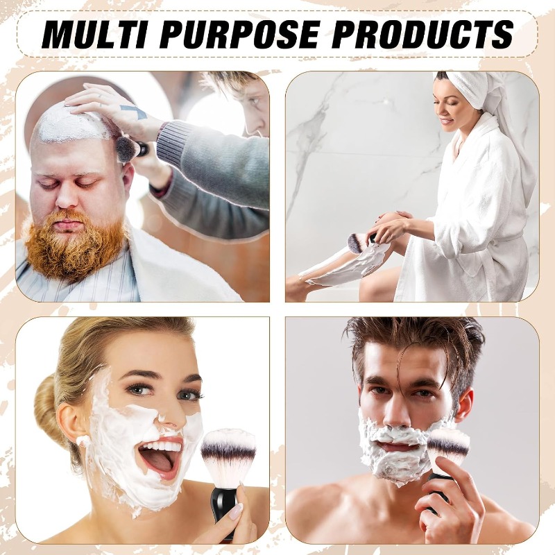 1Pcs Beard Shaving Brush, Wood - Grooming Men'S Hair review and price