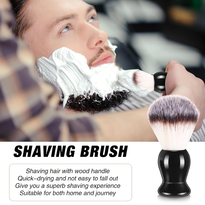 1Pcs Beard Shaving Brush, Wood - Grooming Men'S Hair review and price