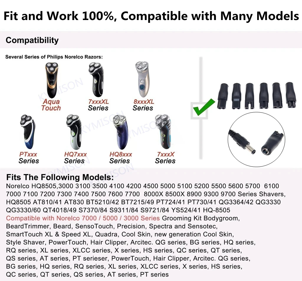 8PCS Replacement Power Cord 5V - Electric Shaver Rotary review and price