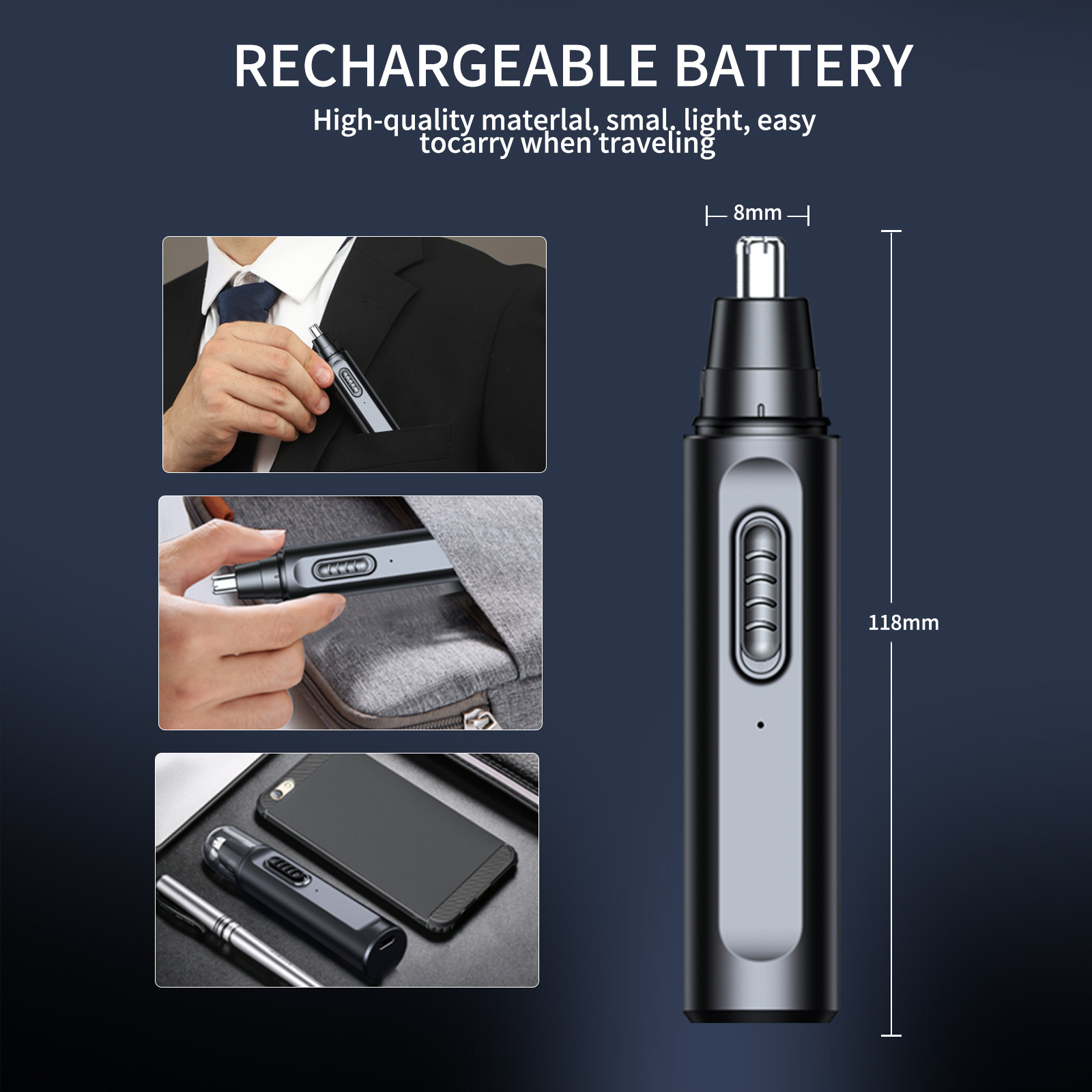 Nose Hair Trimmer for Men Elec - Electric Shaver Rotary review and price
