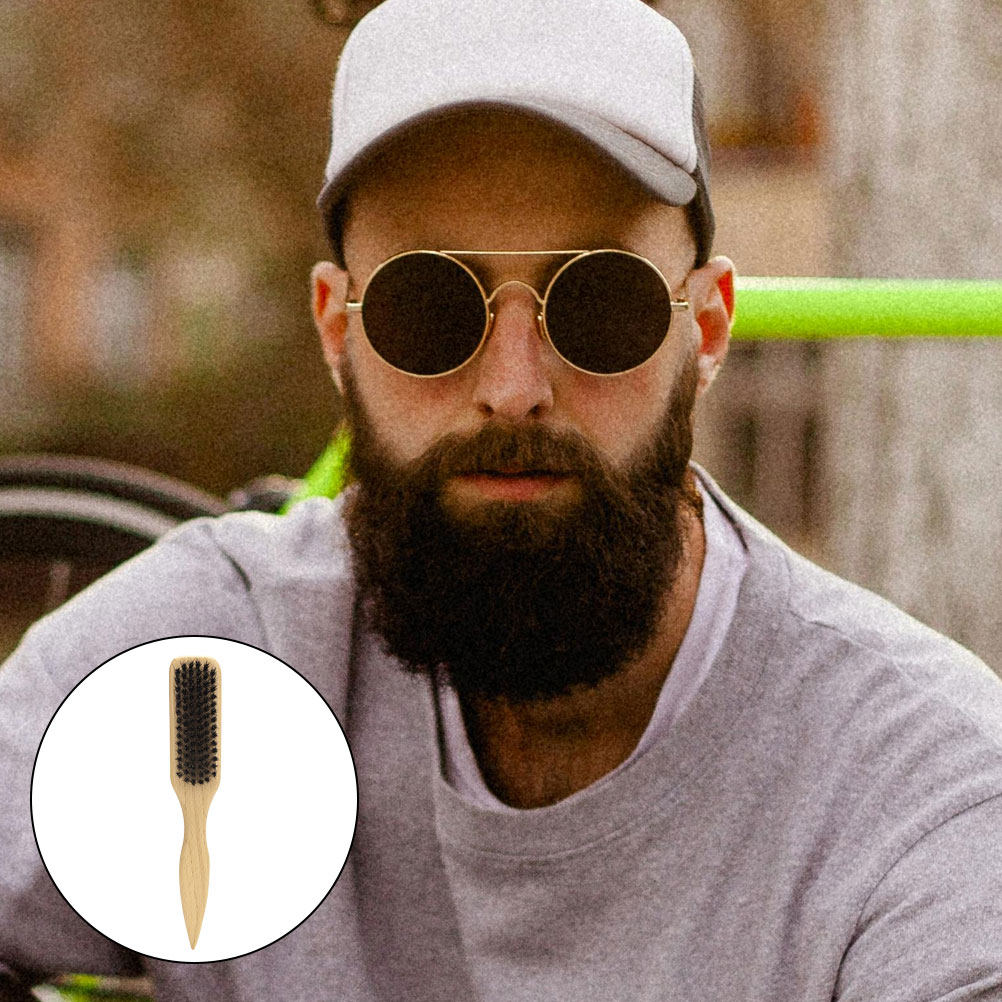 Men Small Soft Beard Brush Woo - Grooming Men'S Hair review and price